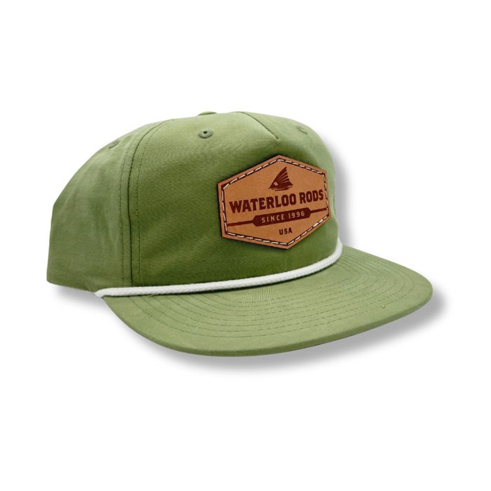 Головной убор Richardson Waterloo Sage and White Rope Cap - Leather Hex Patch