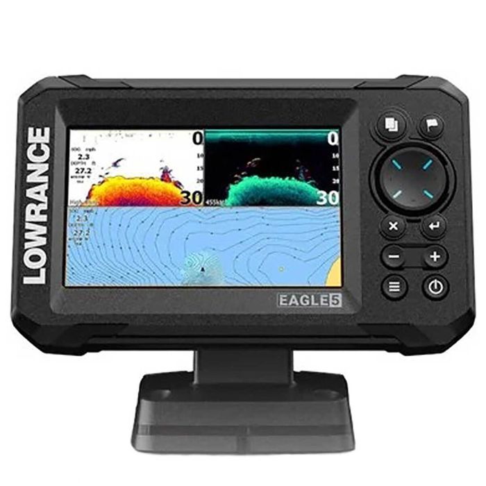 Эхолот Lowrance Eagle 5 SplitShot HD Transducer Fish Finder with C-MAP US Inland