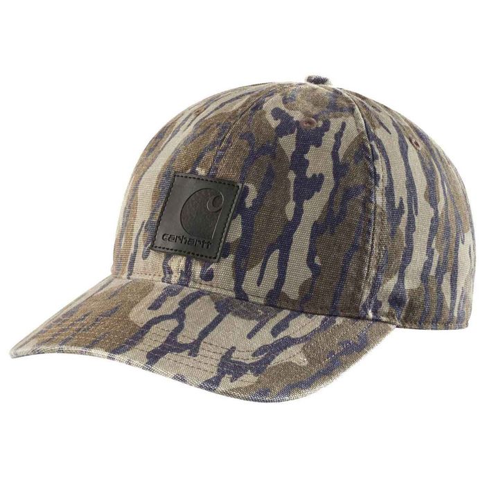 Кепка Carhartt Canvas Mossy Oak Bottomland Camo Adjustable Hat - One Size Fit