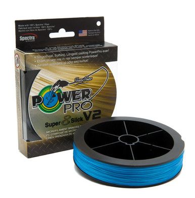 PowerPro Super Slick V2, шнур плетёный 65 lb 300 ярдов, синий