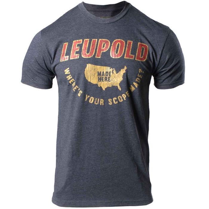 Рыболовная рубашка Leupold Men's Made Here Short Sleeve Shirt - Charcoal Heather - M