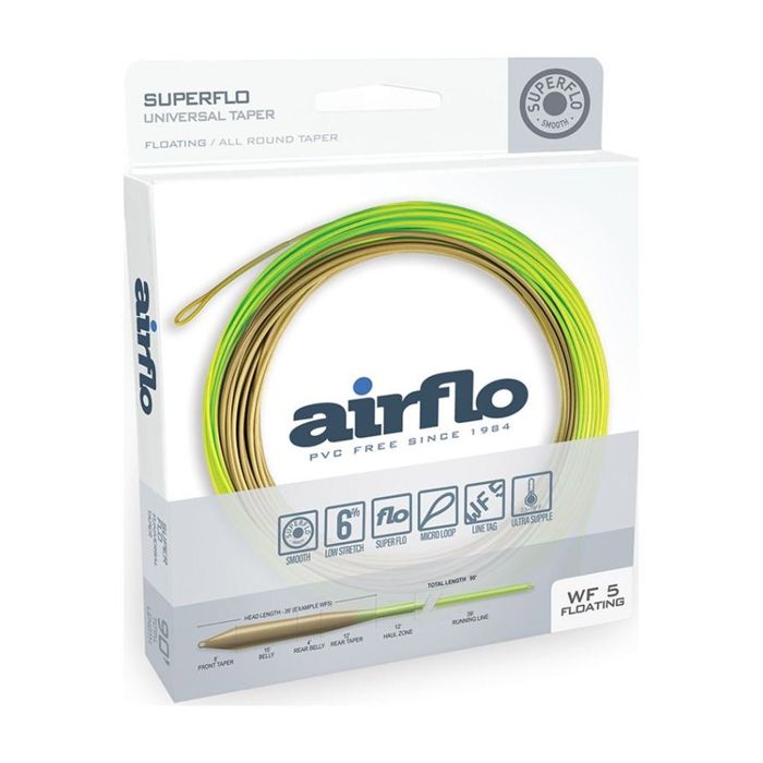 Нахлыстовый шнур Airflo Superflo Universal Taper Fly Line - Moss Olive/Chartreuse
