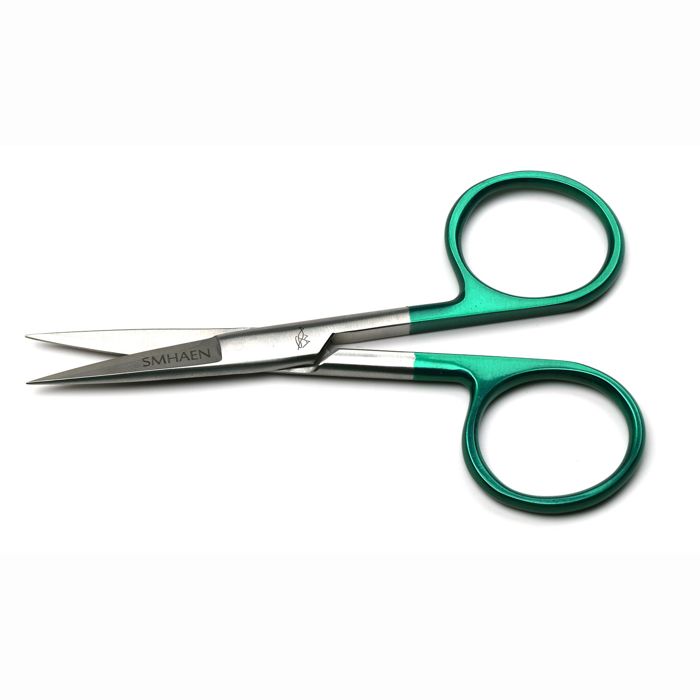 Ножницы J. Stockard Fly Fishing Tungsten Carbide Green Large Straight Scissor