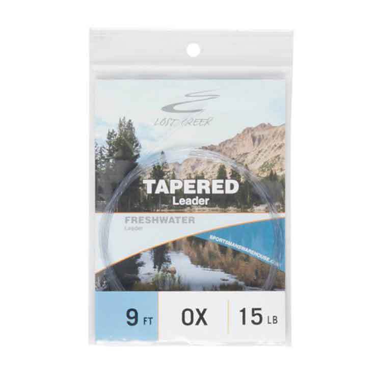 Подлесок и типпет Lost Creek Tapered Leader - 3X, Clear, 7.5ft