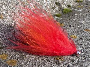 Материал для вязания мушек Solitude Fly Reverse Marabou - Red Orange