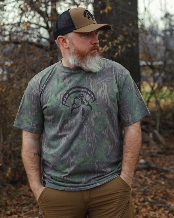 Охотничий камуфляж Strut Commander Mossy Oak Foliage Logo Tee