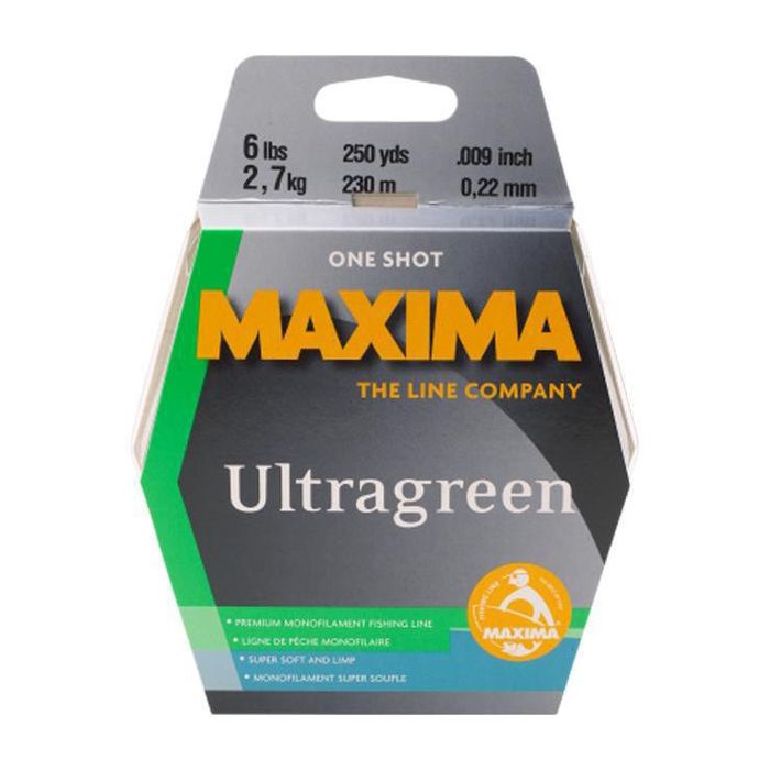 Maxima Ultragreen монофильная леска, 12 lb / 250 yd