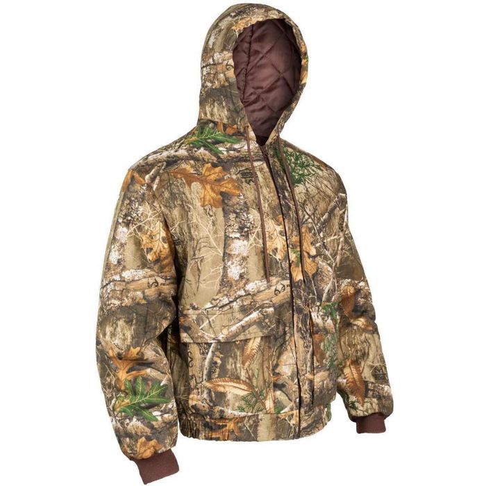 Охотничий камуфляж Rustic Ridge Men's Realtree Edge Quilted Bomber Hunting Jacket