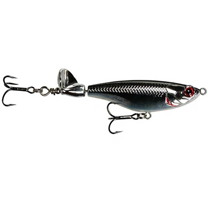 Поверхностная приманка 6th Sense Scramble 80 Topwater Hard Bait - Chrome Black Back, 1ct