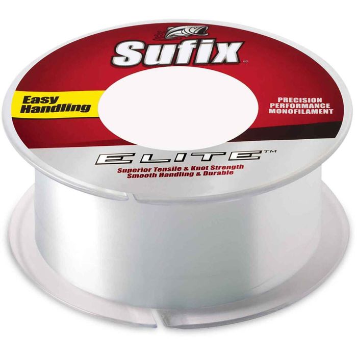 Монофильная леска Sufix Elite Monofilament Fishing Line - 4lb, Clear, 330yds