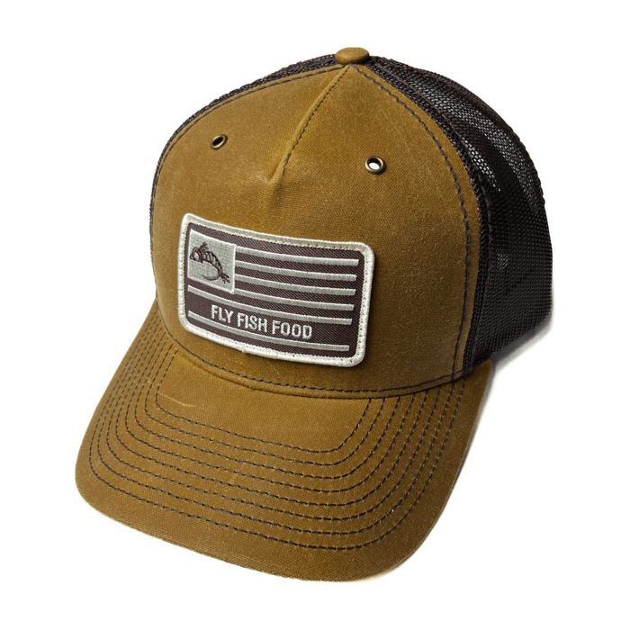 Головной убор Four Season Co Fly Fish Food America Flag Hat - Vintage Brown