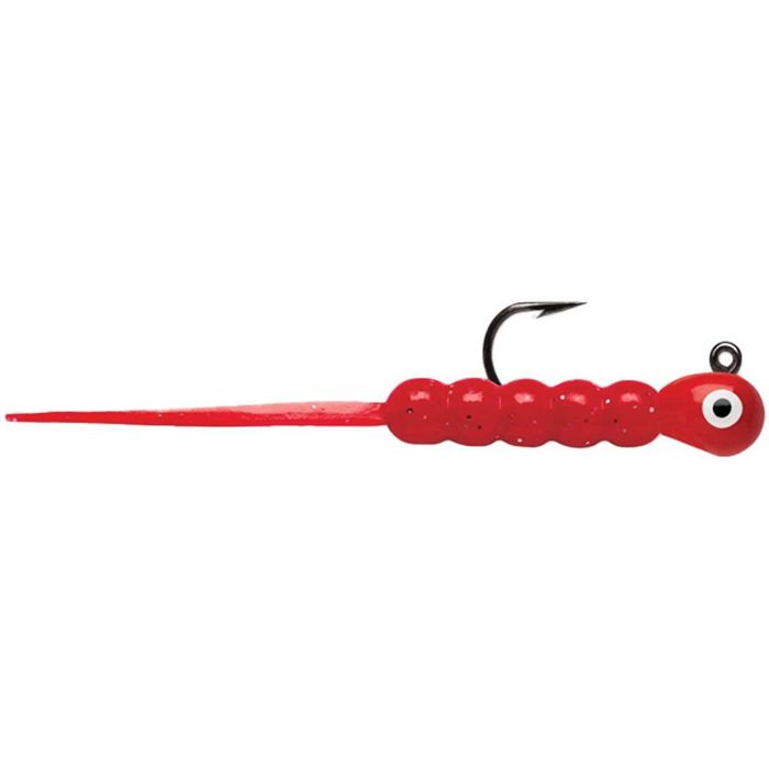 Зимняя приманка VMC TWTJ Tungsten Wax Tail Ice Fishing Jig - 1/32oz, Glow Red