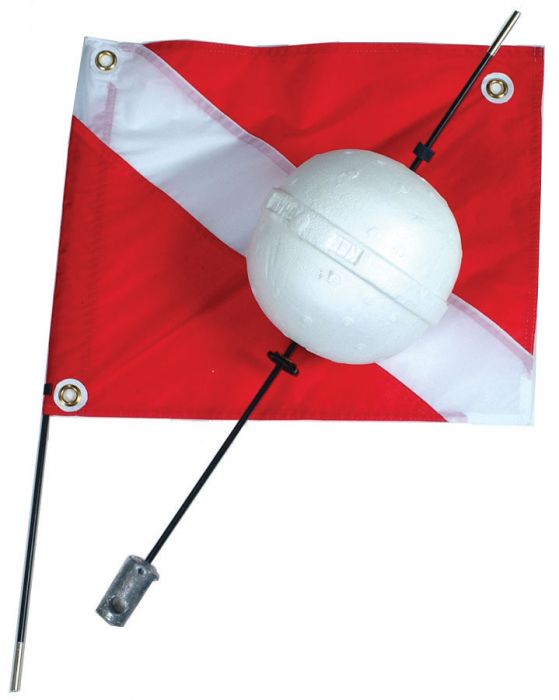 Поплавки Capt. Harry's Fishing Supply Dive Float Ball 2Pc 4Ft W/Flag