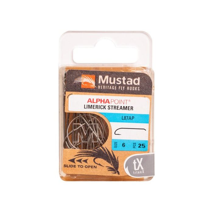 Крючки Hareline Mustad - Limerick Streamer Hook L87AP
