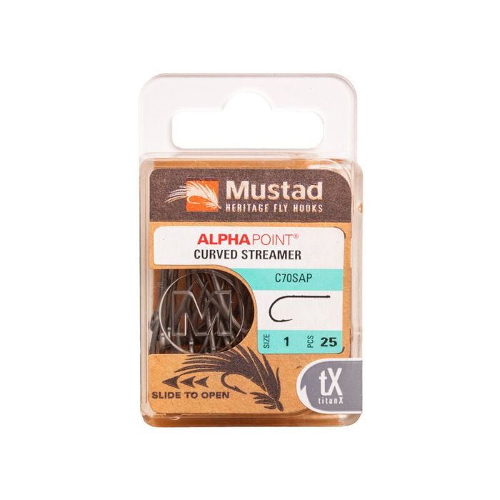 Крючки Hareline Mustad - Curved Streamer Hook C70SAP