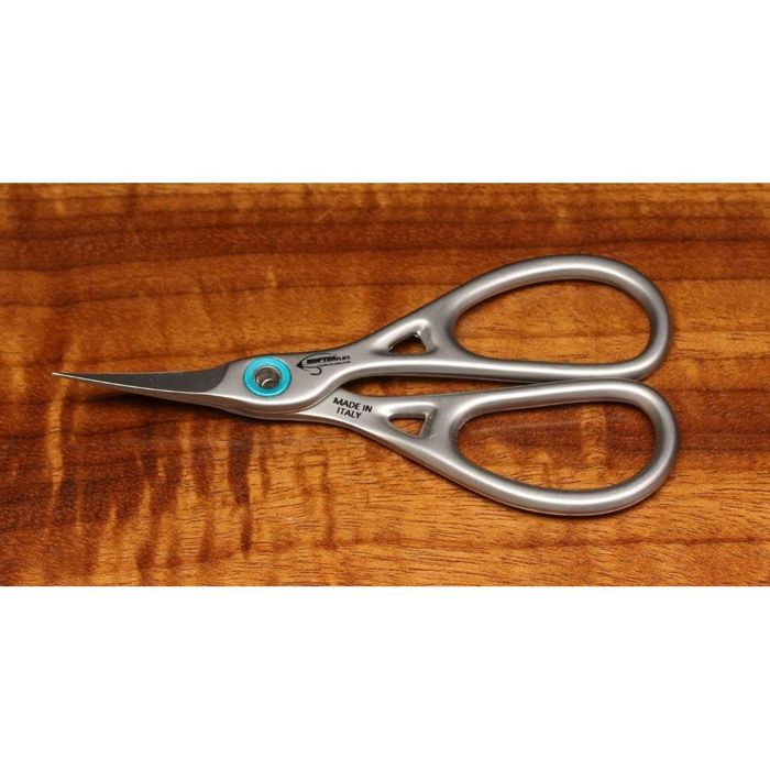 Плоскогубцы рыболова Hareline Kopter Absolute Curved Micro-Serrated Thin Point Scissors
