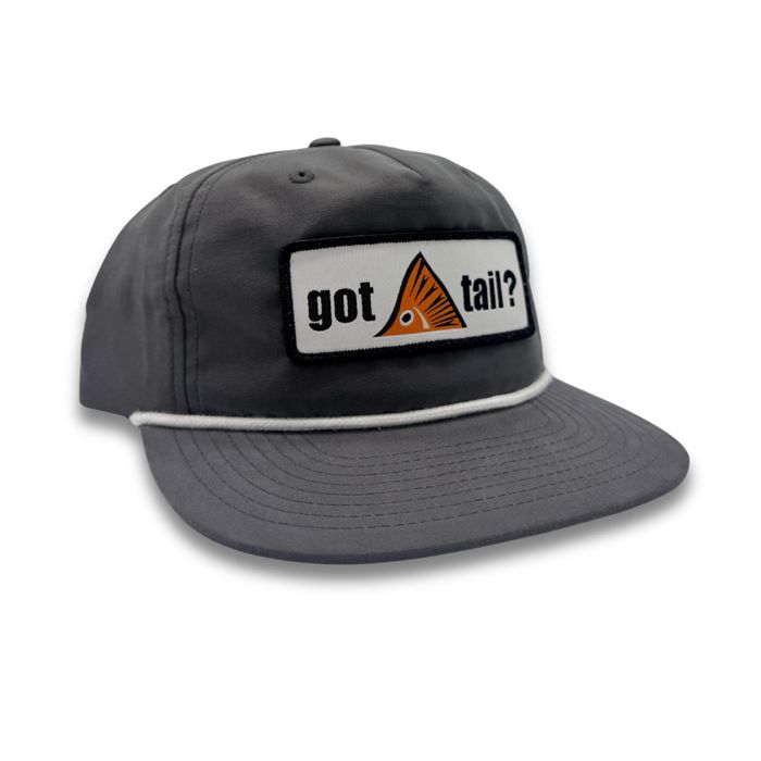 Головной убор Richardson Got Tail? Charcoal and White Rope Cap - Got Tail? Logo