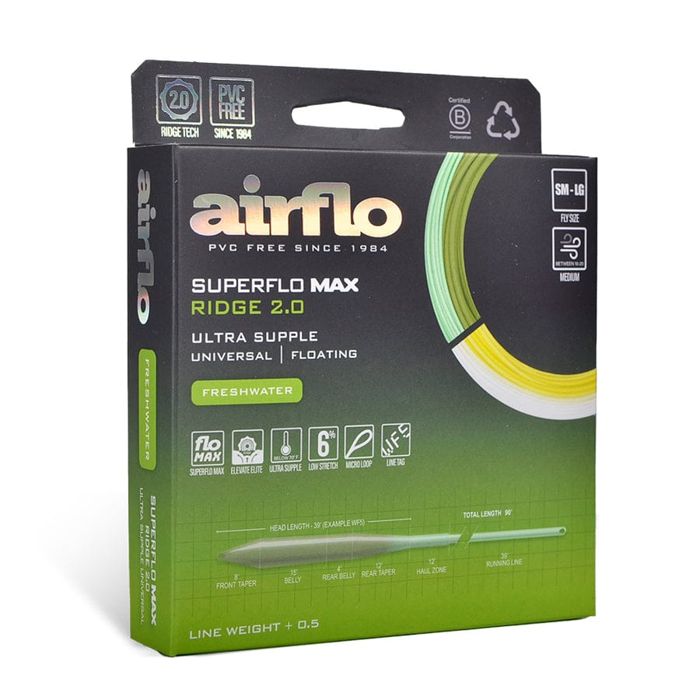 Нахлыстовый шнур Airflo Superflo Max Ridge 2.0 Ultra Supple Universal Taper Fly Line