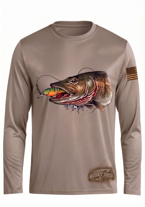 Рыболовная рубашка Musky Shop Musky Long Sleeve Fishing T-Shirt