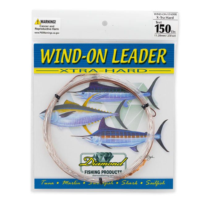 Поводковый материал MOMOI DIAMOND Hi-Catch Wind-on Leader X-TRA Hard - 25 ft.