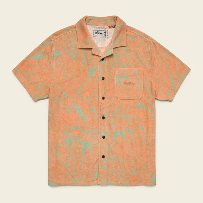 Рыболовная рубашка Howler Bros Palapa Terry Shirt ~ Full Frondal Dreamsicle