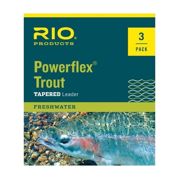 Подлесок и типпет RIO Powerflex Trout Tapered Leader - 3 Pack