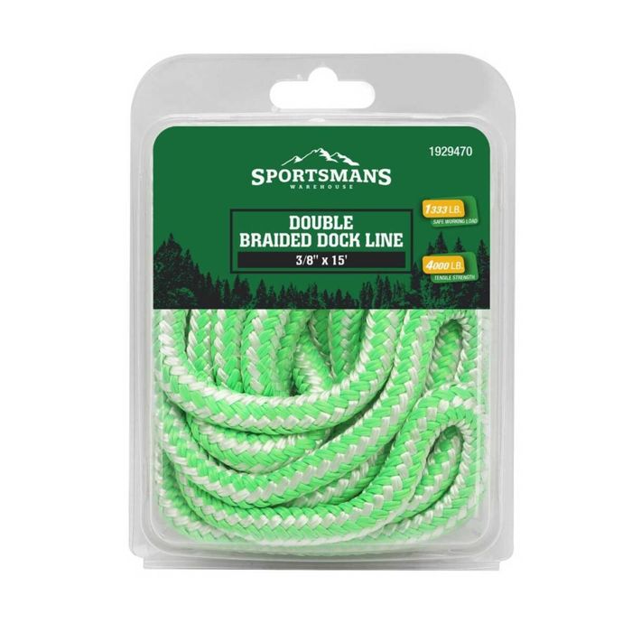 Швартовный трос Sportsman's Warehouse Double Braid Dock Line - 3/8in x 15ft