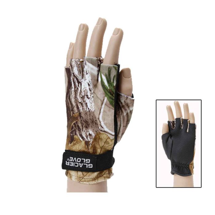 Перчатки Glacier Glove Glacier Men's Kenai Fingerless Hunting Gloves - Realtree