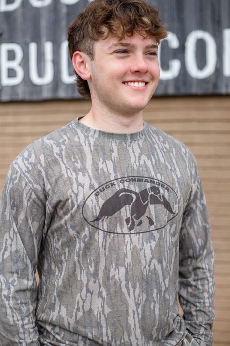 Рыболовная рубашка Duck Commander Mossy Oak Bottomland Long Sleeve Tee