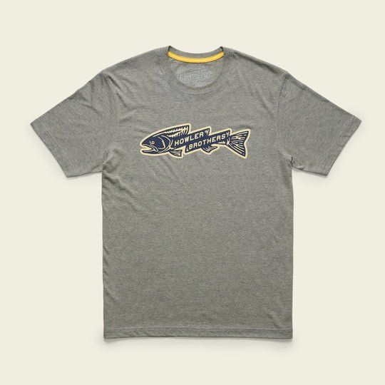 Рыболовная рубашка Howler Brothers Howler Bros - Trout Bolt T-Shirt: Athletic Grey Heather