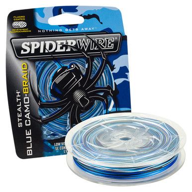 Шнур SpiderWire Stealth Blue Camo Braid, 300 ярдов, 50 lb