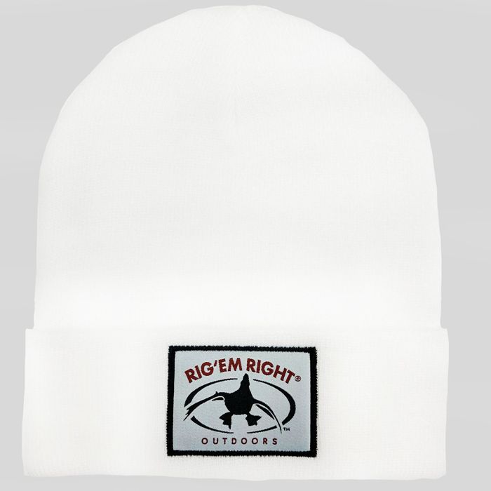 Головной убор Rig'Em Right Solid White Beanie