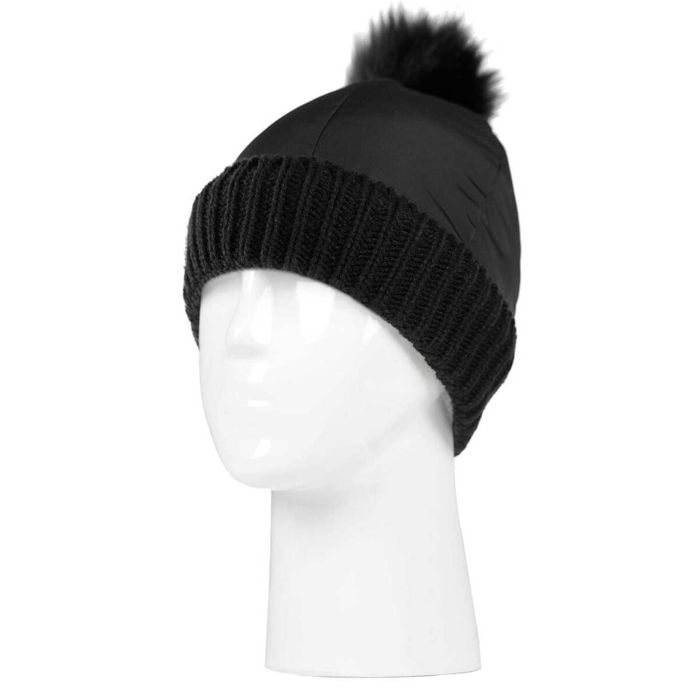 Головной убор Heat Holders Women's Brooklyn Pom Beanie - Black - One Size Fits Most
