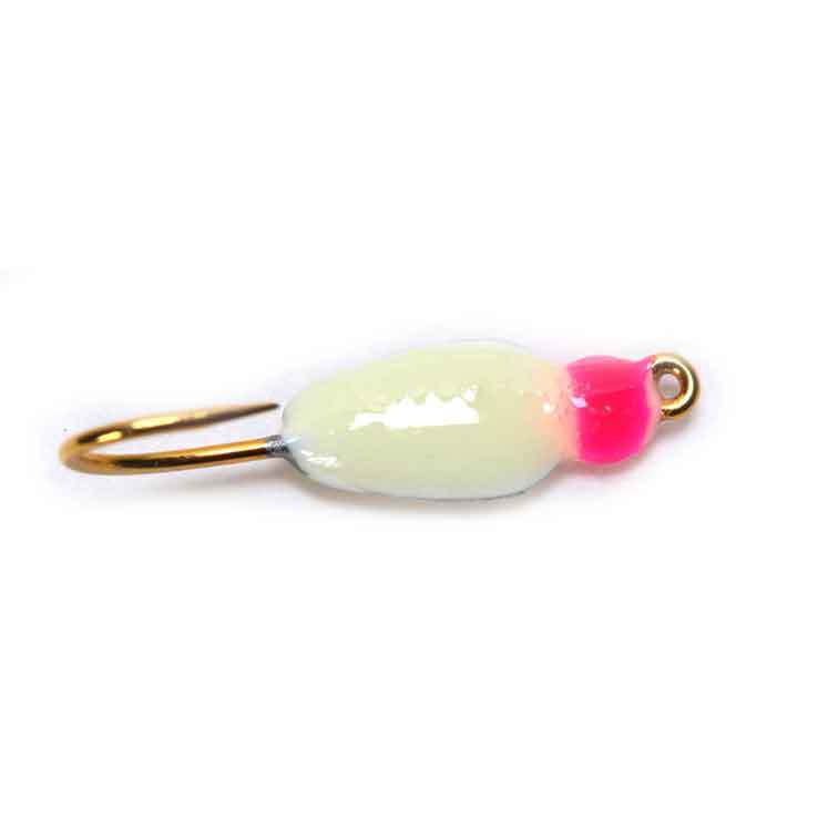Зимняя приманка Custom Jigs and Spins Custom Jigs & Spins Demon Ice Fishing Jig - Pink/Glo