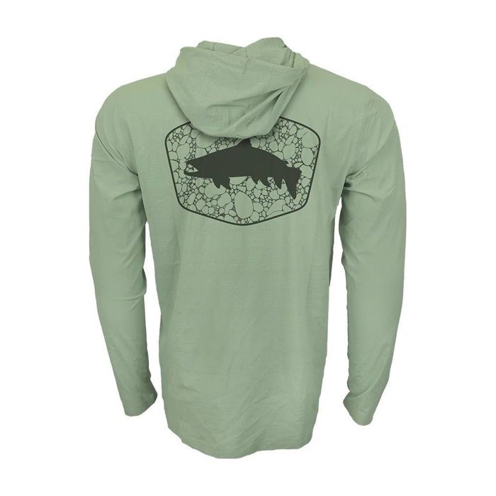 Рыболовная рубашка Rep Your Water FFF Logo - RepYourWater River Rock Trout Flolite Perform