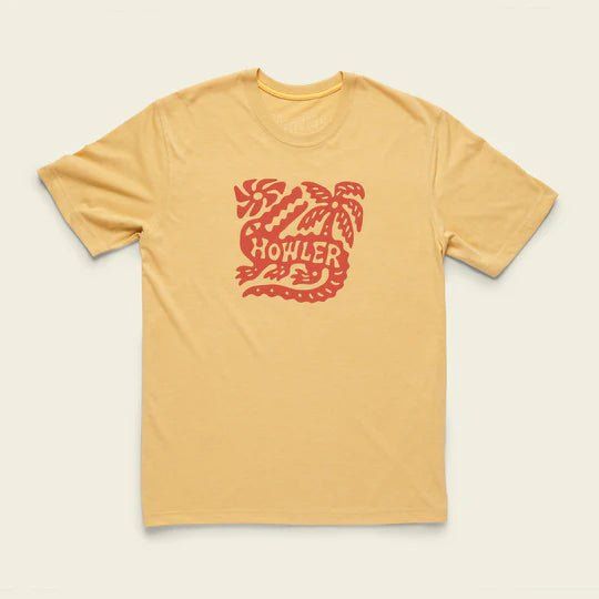 Рыболовная рубашка Howler Brothers Howler Bros -Gator Palm T-Shirt - Rattan Heather