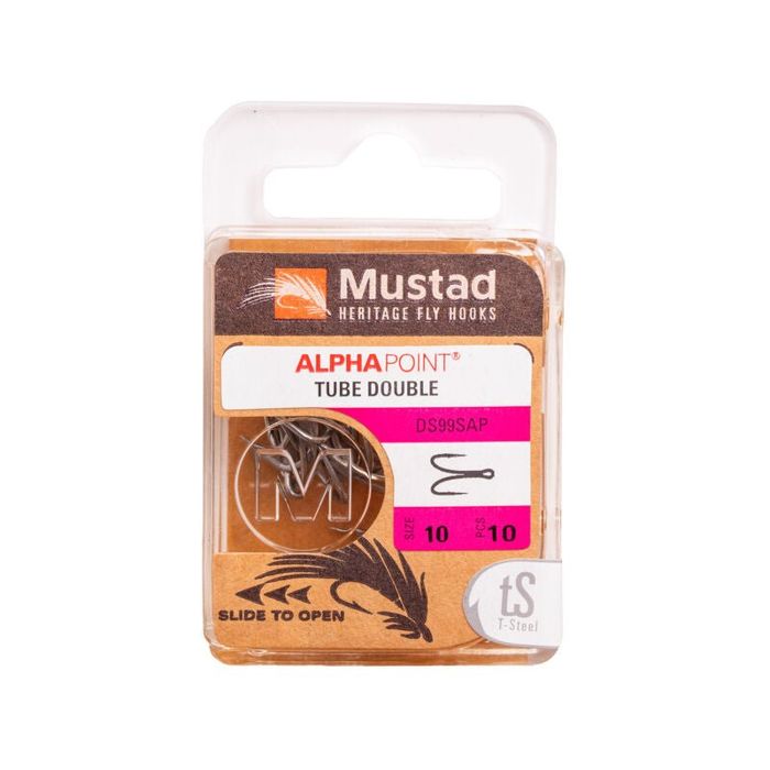 Крючки Hareline Mustad - Salmon Tube Double Hook DS99SAP
