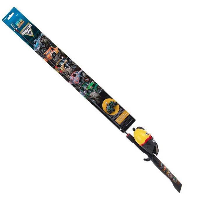 Комплект удилище + катушка Kid Casters Monster Jam Youth Fishing Spincast Rod and Reel Kit