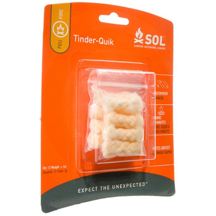 Снаряжение для выживания AMK - SOL Tinder Quik 12 Pack Fire Starter