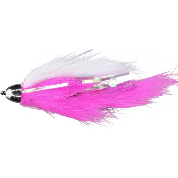 Мушки RoundRocks Pink/White Llama Streamer Fly - Size 2