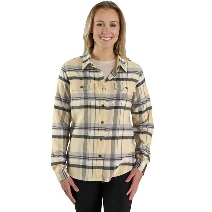 Рыболовная рубашка Carhartt Women's Tencel Fiber Flannel Long Sleeve Casual Shirt