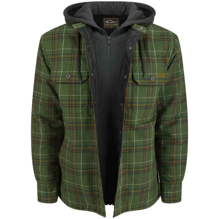 Рубашка-куртка Drake Waterfowl Drake Men’s Campfire Flannel Shirt Jacket