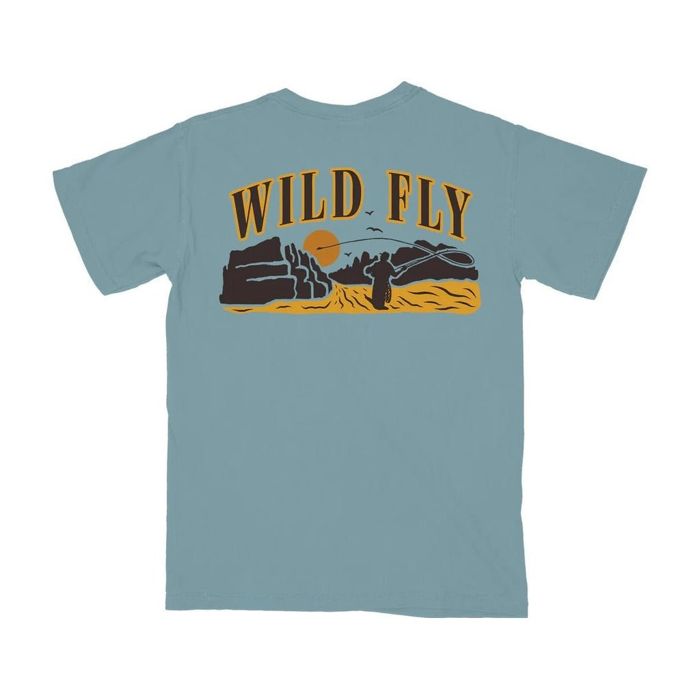 Рыболовная рубашка Wild Fly - Uncle Scott Tee - Dusty Teal