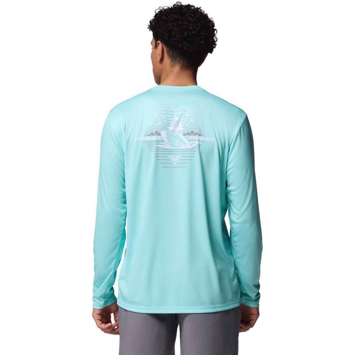 Рыболовная рубашка Columbia Men's Terminal Tackle PFG Horizon Line Long Sleeve Fishing Shi