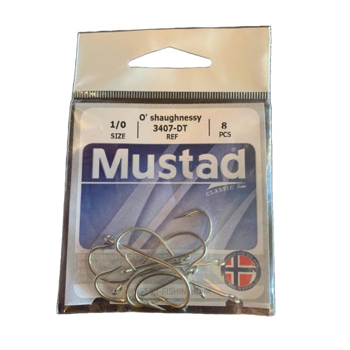 Крючки Mustad 3407-DT O'Shaughnessy Hooks