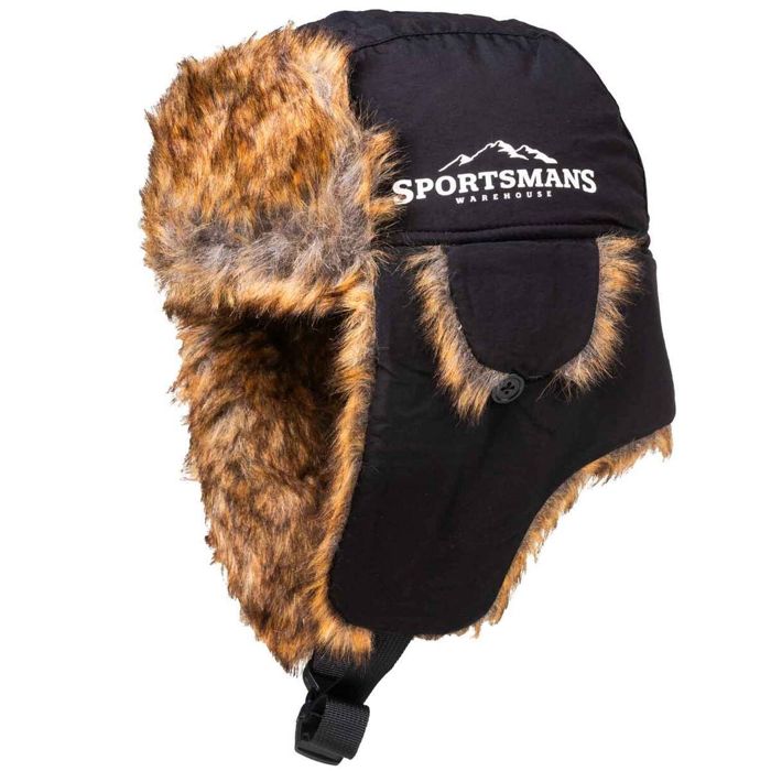 Головной убор Sportsman's Warehouse Fur Ice Fishing Hat - Black - One Size Fits Most
