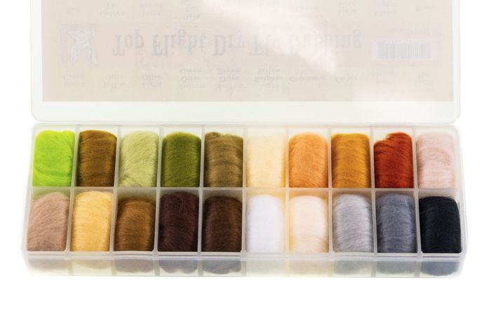 Материал для вязания мушек Hareline Top Flight Dry Fly Dubbing - Multi Color Assortment w/