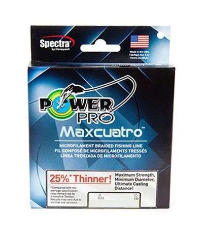 Плетёный шнур PowerPro Maxcuatro Braided Fishing Line (300 yd Spools)
