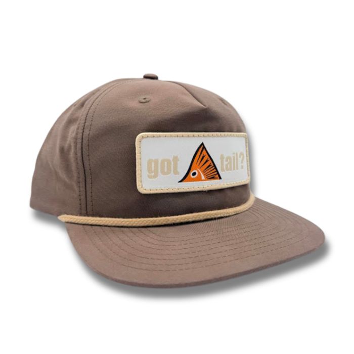 Головной убор Richardson Got Tail? Dark Mocha and Khaki Rope Cap - Khaki Got Tail? Logo