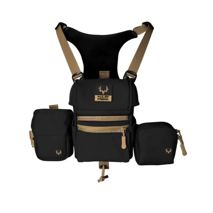 Нагрудная сумка для бинокля Muley Freak Game Changer Bundle Binocular System - Black/Tan